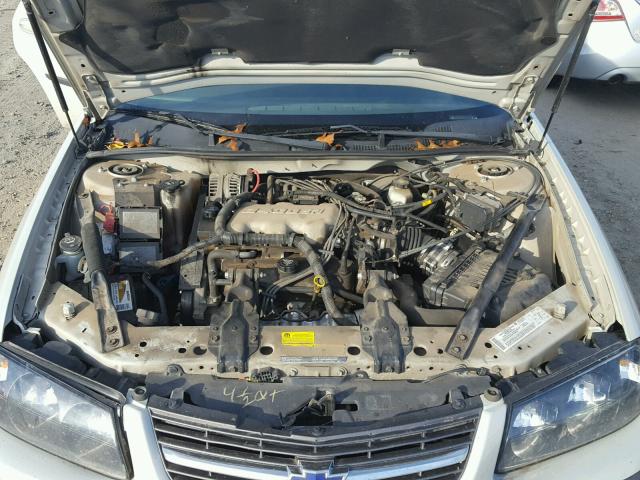 2G1WF52E449368054 - 2004 CHEVROLET IMPALA GRAY photo 7