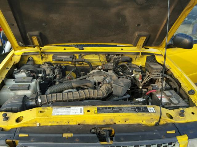 1FTYR14U81PA59172 - 2001 FORD RANGER SUP YELLOW photo 7