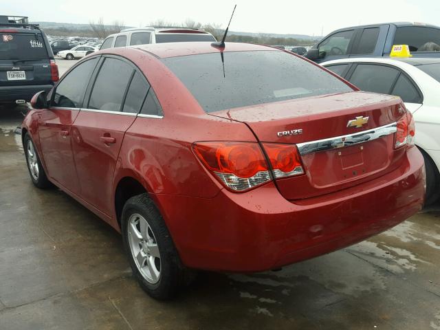 1G1PF5S92B7190425 - 2011 CHEVROLET CRUZE LT RED photo 3