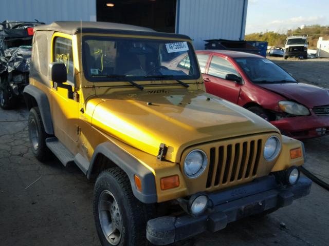 1J4FA49S63P339161 - 2003 JEEP WRANGLER / GOLD photo 1