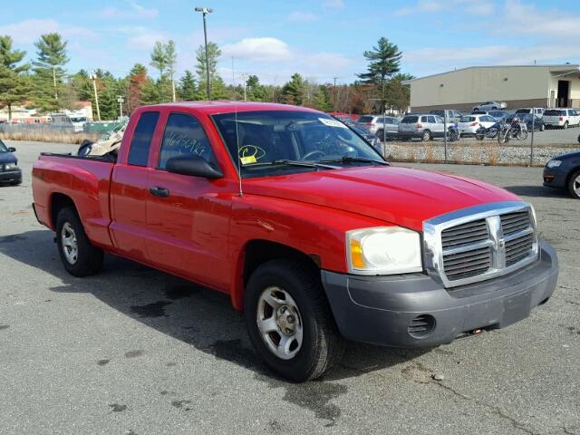 1D7HW22K85S321149 - 2005 DODGE DAKOTA RED photo 1