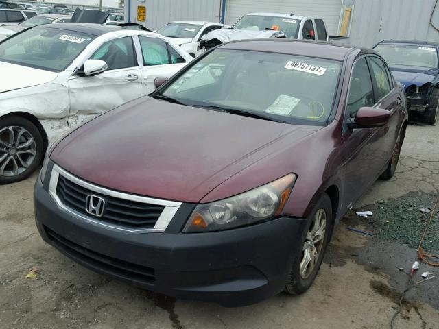 1HGCP26499A031125 - 2009 HONDA ACCORD LXP MAROON photo 2