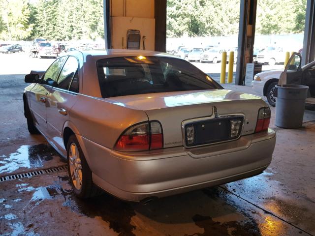 1LNHM87A24Y618606 - 2004 LINCOLN LS SILVER photo 3