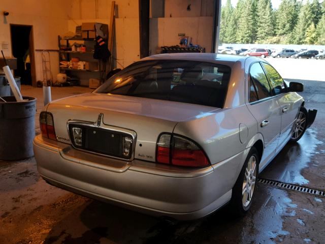 1LNHM87A24Y618606 - 2004 LINCOLN LS SILVER photo 4