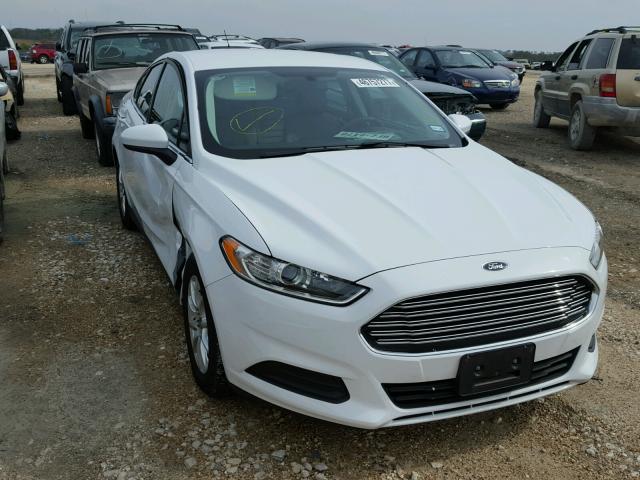 3FA6P0G75GR302490 - 2016 FORD FUSION S WHITE photo 1