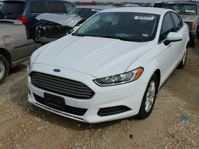 3FA6P0G75GR302490 - 2016 FORD FUSION S WHITE photo 2