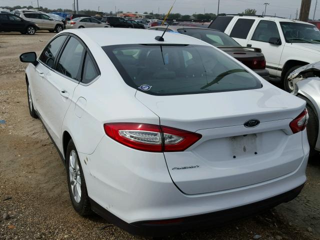 3FA6P0G75GR302490 - 2016 FORD FUSION S WHITE photo 3