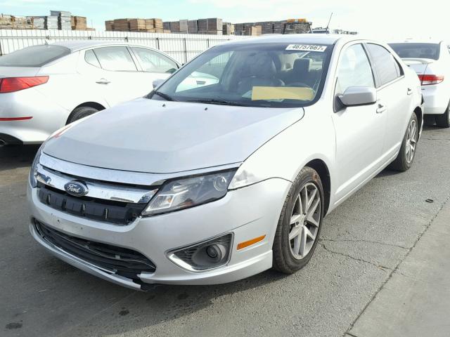 3FAHP0JA2AR265094 - 2010 FORD FUSION SEL SILVER photo 2