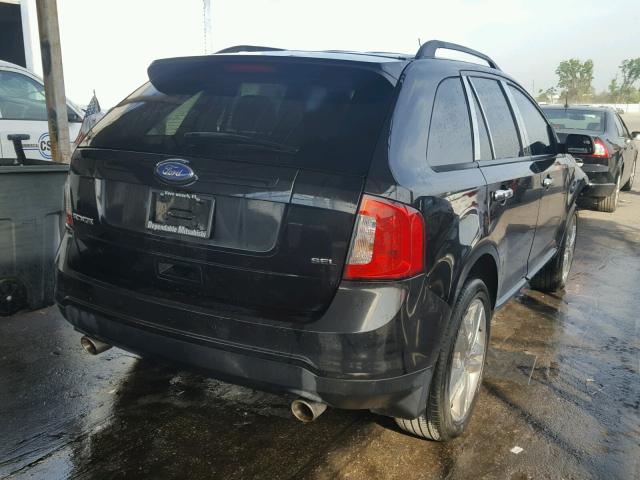 2FMDK3JC8CBA67269 - 2012 FORD EDGE BLACK photo 4