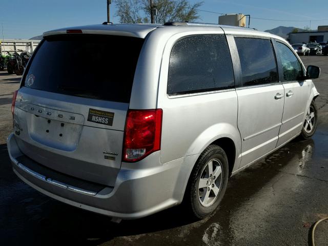 2D4RN5DG3BR662387 - 2011 DODGE GRAND CARA SILVER photo 4