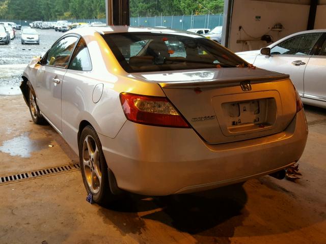 2HGFG12826H550840 - 2006 HONDA CIVIC EX SILVER photo 3