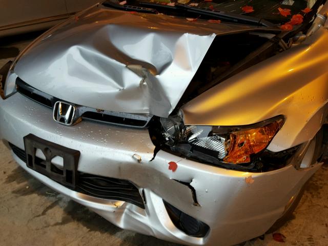2HGFG12826H550840 - 2006 HONDA CIVIC EX ვერცხლისფერი ფოტო 9