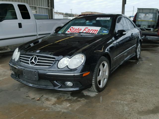 WDBTJ75J95F138756 - 2005 MERCEDES-BENZ CLK 500 BLACK photo 2