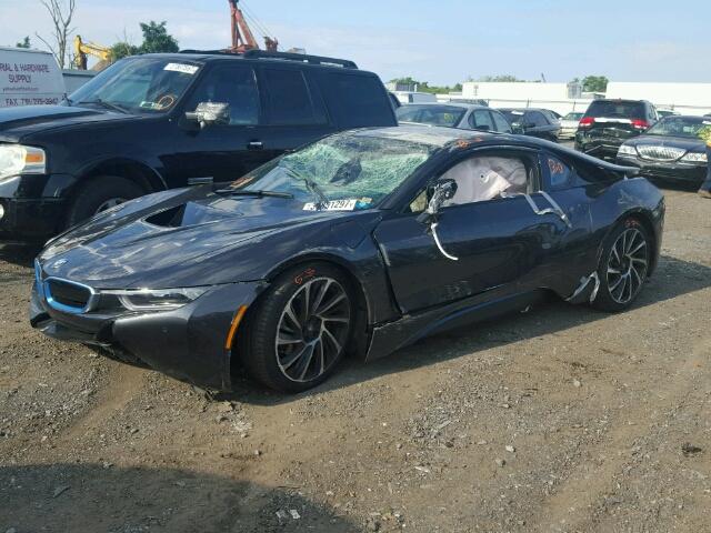 WBY2Z2C51FV391431 - 2015 BMW I8 BLACK photo 2