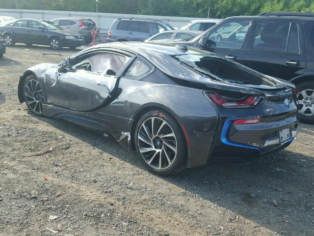 WBY2Z2C51FV391431 - 2015 BMW I8 BLACK photo 3