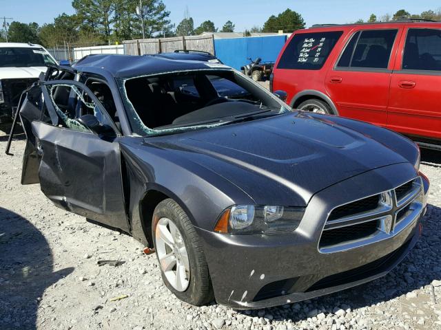 2C3CDXBG9EH268671 - 2014 DODGE CHARGER SE GRAY photo 1