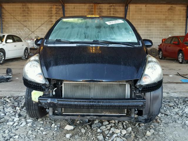 JHMGD37447S044920 - 2007 HONDA FIT BLACK photo 9