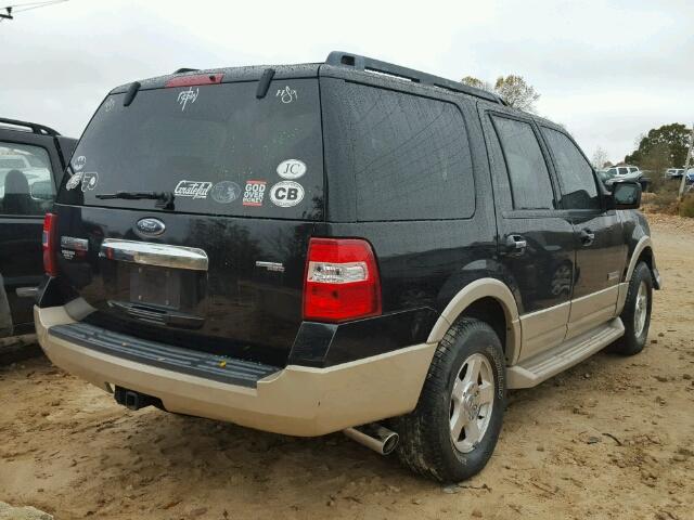 1FMFU185X7LA75796 - 2007 FORD EXPEDITION BLACK photo 4