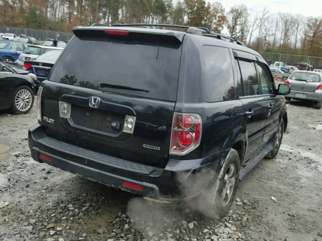 2HKYF18756H504533 - 2006 HONDA PILOT EX BLACK photo 4