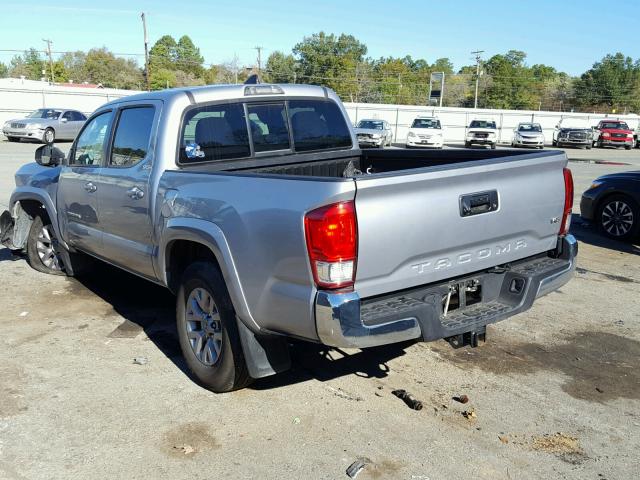 5TFAZ5CN2GX021335 - 2016 TOYOTA TACOMA DOU SILVER photo 3