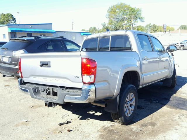 5TFAZ5CN2GX021335 - 2016 TOYOTA TACOMA DOU SILVER photo 4