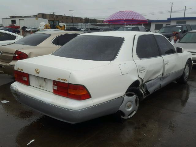 JT8BH28F0X0146607 - 1999 LEXUS LS 400 WHITE photo 4