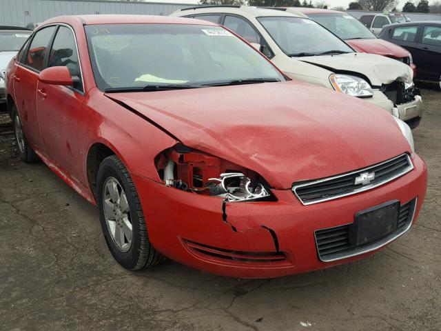 2G1WT57K991221077 - 2009 CHEVROLET IMPALA 1LT RED photo 1