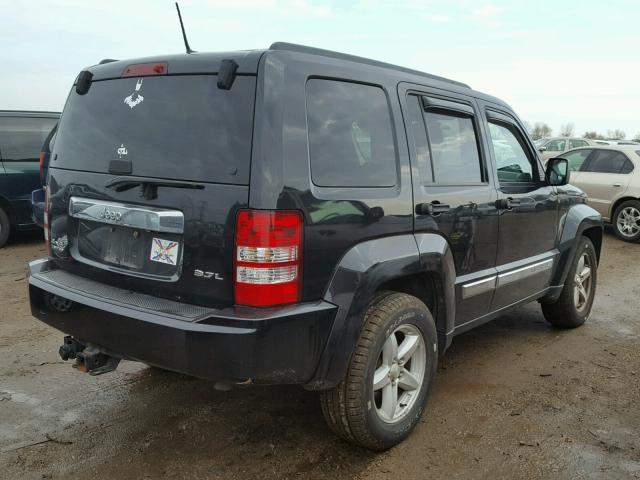 1J8GN58K88W217316 - 2008 JEEP LIBERTY LI BLACK photo 4