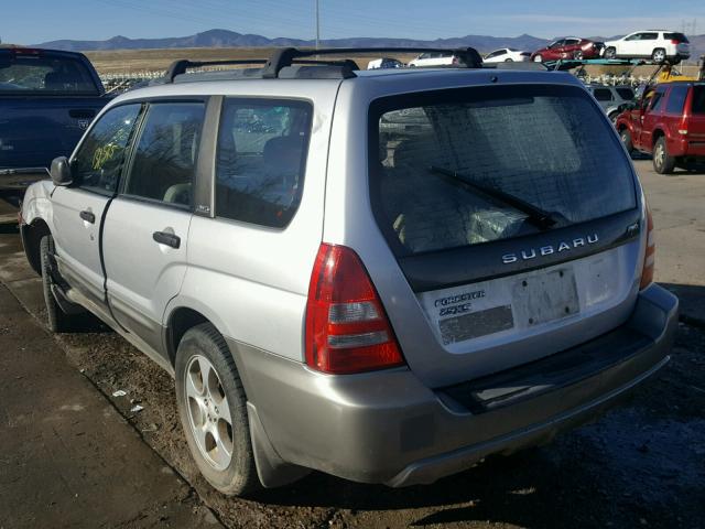 JF1SG65624G723176 - 2004 SUBARU FORESTER 2 GRAY photo 3