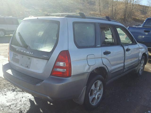 JF1SG65624G723176 - 2004 SUBARU FORESTER 2 GRAY photo 4