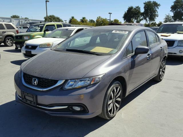 2HGFB2F99FH532410 - 2015 HONDA CIVIC EXL 灰色 照片 2