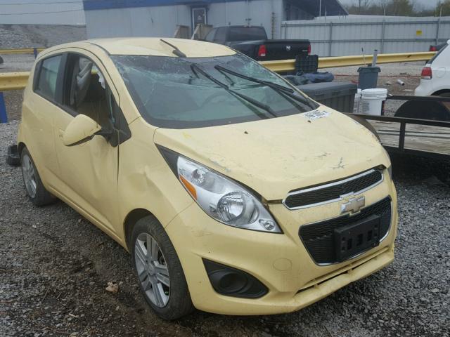 KL8CD6S92EC488883 - 2014 CHEVROLET SPARK 1LT YELLOW photo 1