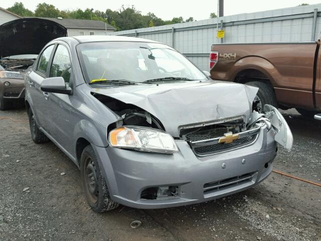 KL1TD5DE3AB092500 - 2010 CHEVROLET AVEO LS GRAY photo 1