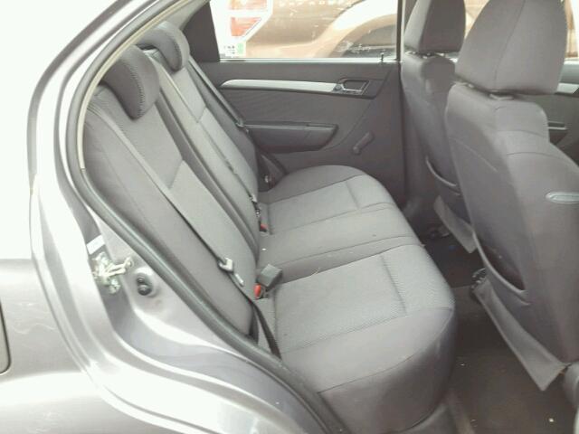 KL1TD5DE3AB092500 - 2010 CHEVROLET AVEO LS GRAY photo 6