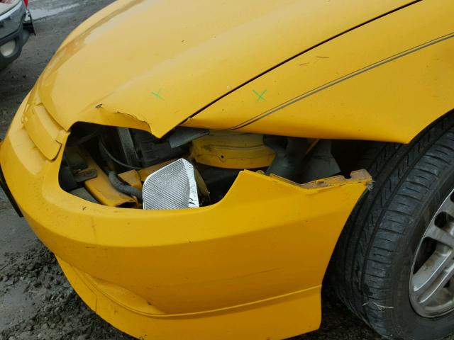 1G1JH12F237158400 - 2003 CHEVROLET CAVALIER L YELLOW photo 9