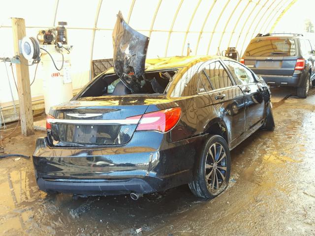 1C3CCBHG5CN123466 - 2012 CHRYSLER 200 S BLACK photo 4