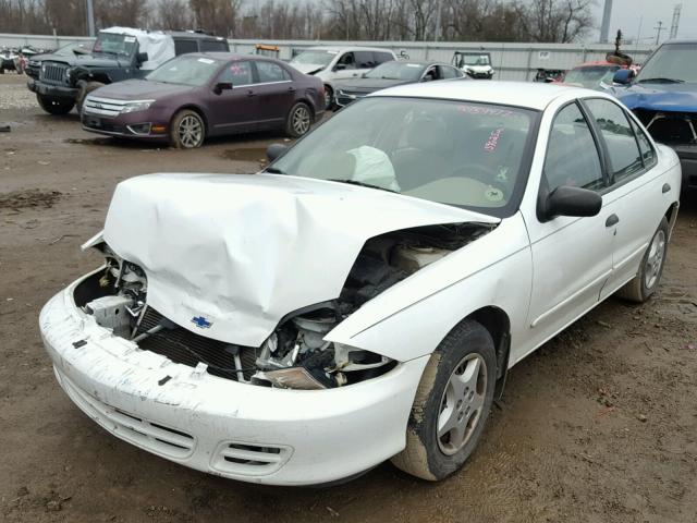 1G1JC524827457862 - 2002 CHEVROLET CAVALIER B WHITE photo 2