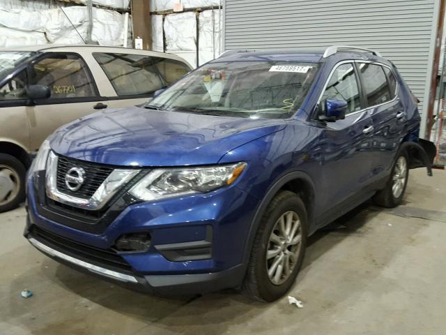 KNMAT2MV1HP513547 - 2017 NISSAN ROGUE S BLUE photo 2