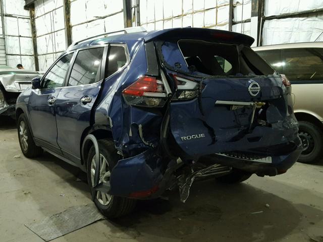 KNMAT2MV1HP513547 - 2017 NISSAN ROGUE S BLUE photo 3