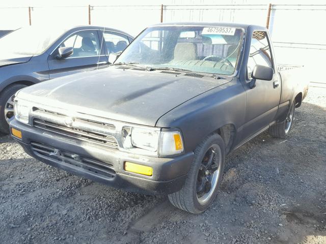 JT4RN81PXK5042345 - 1989 TOYOTA PICKUP 1/2 BLACK photo 2