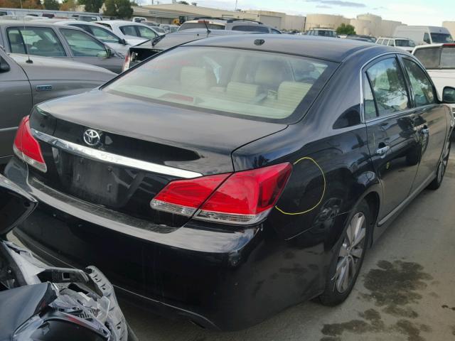 4T1BK3DB6BU435869 - 2011 TOYOTA AVALON BLACK photo 4