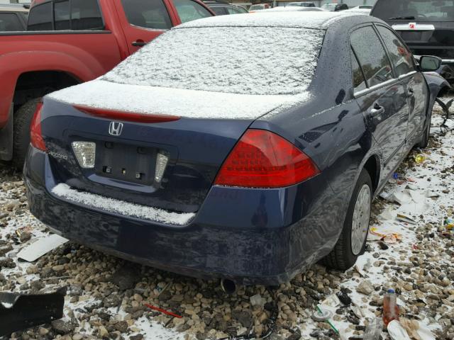 JHMCM561X7C010556 - 2007 HONDA ACCORD VAL BLUE photo 4