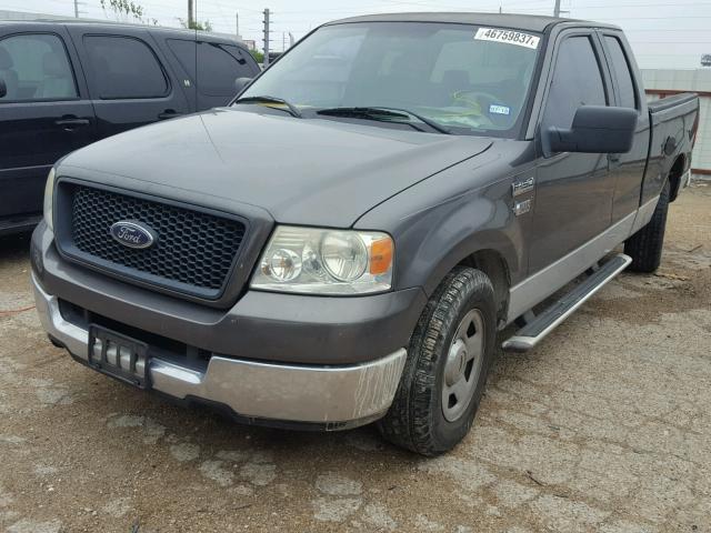 1FTRX12W65NB42454 - 2005 FORD F150 GRAY photo 2