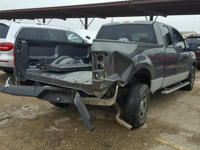 1FTRX12W65NB42454 - 2005 FORD F150 GRAY photo 4