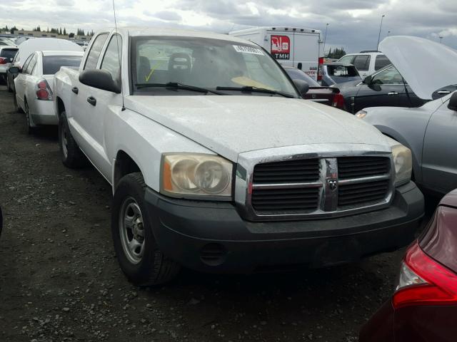 1D7HE28K86S556758 - 2006 DODGE DAKOTA QUA WHITE photo 1