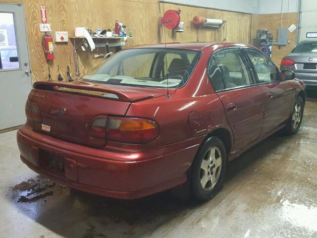 1G1NE52JX3M727534 - 2003 CHEVROLET MALIBU LS MAROON photo 4