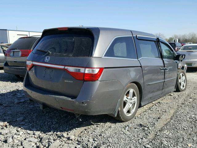 5FNRL5H94DB051667 - 2013 HONDA ODYSSEY TO GRAY photo 4