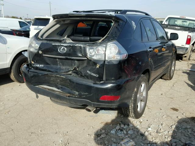 2T2HK31U08C056677 - 2008 LEXUS RX 350 BLACK photo 4