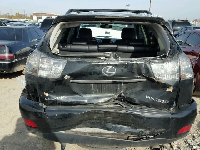 2T2HK31U08C056677 - 2008 LEXUS RX 350 BLACK photo 9