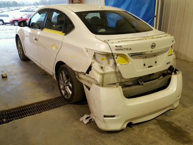 3N1AB7APXDL655412 - 2013 NISSAN SENTRA WHITE photo 3